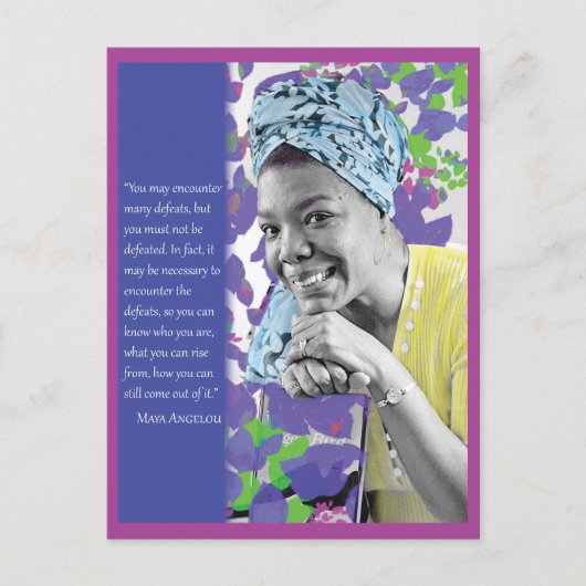 Carte postale Maya Angelou (Devant)