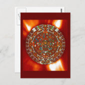 Carte Postale maya aztec calendar (Devant / Derrière)