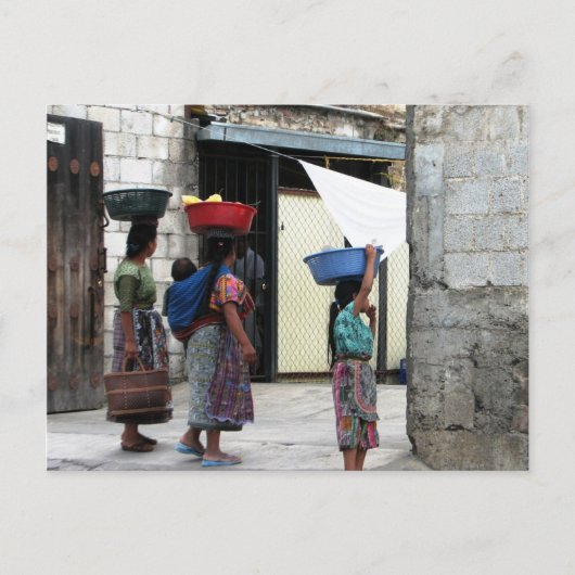 Carte Postale Maya women, Antigua, Guatemala (Devant)