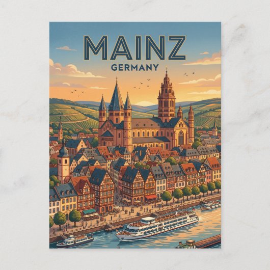 Carte Postale Mayence Allemagne (Devant)