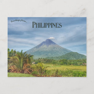 Carte Postale Mayon Volcano Albay Philippines