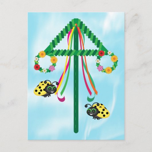 Carte Postale Maypole de Ladybug (Devant)