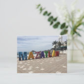 Carte Postale Mazatlán Mexico Logo Ville (Debout devant)