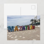 Carte Postale Mazatlán Mexico Logo Ville (Devant / Derrière)