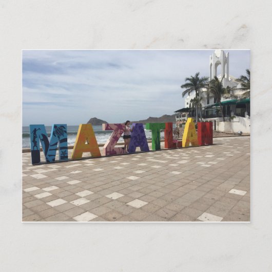 Carte Postale Mazatlán Mexico Logo Ville (Devant)