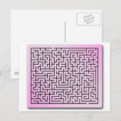 Carte Postale Maze à brouillard violet (Devant / Derrière)