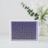 Carte Postale Maze bleu foncé (Debout devant)
