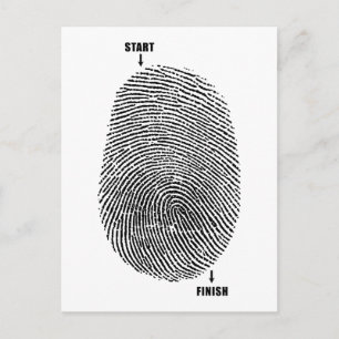Carte Postale Maze de doigt