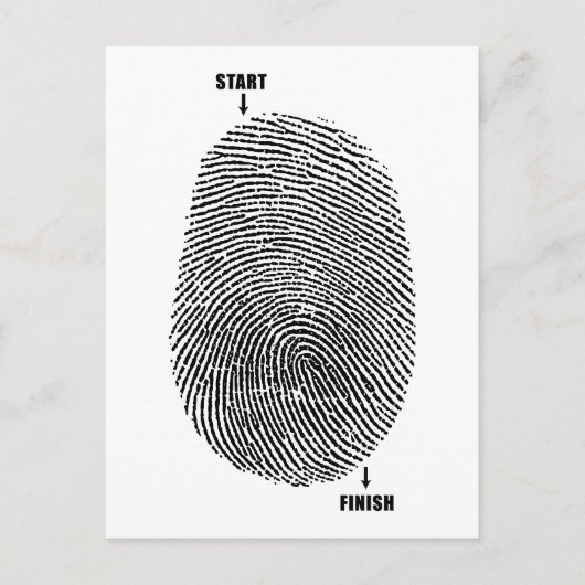 Carte Postale Maze de doigt (Devant)
