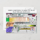 CARTE POSTALE MAZE DE MESSAGERIE :  QUELQUE CHOSE POUR VOUS GARD (Devant / Derrière)