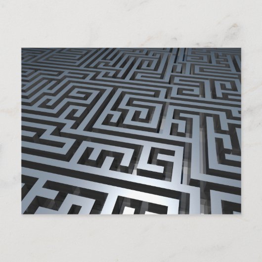 Carte Postale Maze métallique (Devant)