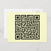 Carte Postale Maze QR (Devant / Derrière)
