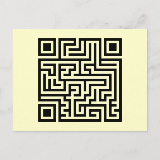 Carte Postale Maze QR (Devant)