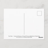 Carte Postale Maze turquoise par Mark Edward Westerfield (Dos)