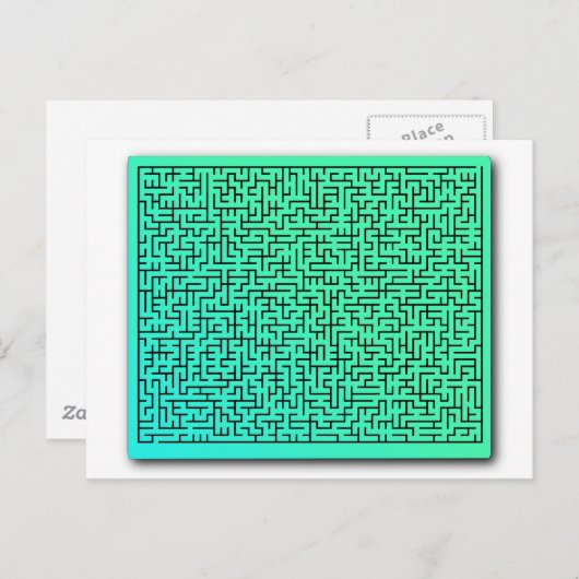 Carte Postale Maze vert (Devant / Derrière)
