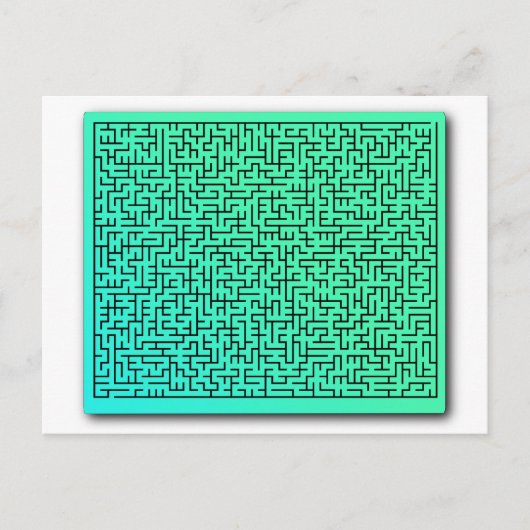 Carte Postale Maze vert (Devant)