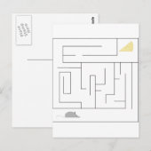 Carte Postale Mazout à la souris et au fromage (Devant / Derrière)