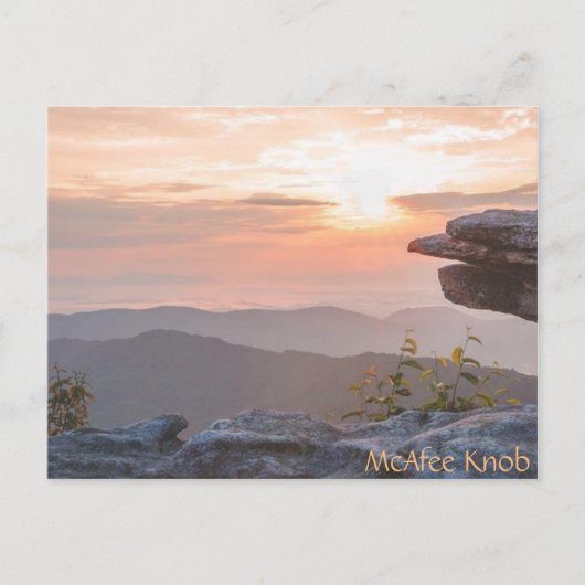 Carte Postale McAfee Knob postcard (Devant)