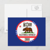 Carte postale McCain CALIFORNIA (Devant / Derrière)