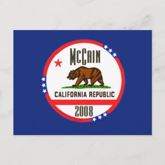 Carte postale McCain CALIFORNIA (Devant)