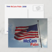 Carte postale McCain/Palin (Devant / Derrière)
