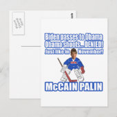 Carte Postale McCain Palin démenti (Devant / Derrière)