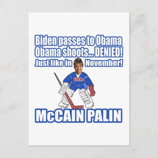 Carte Postale McCain Palin démenti (Devant)