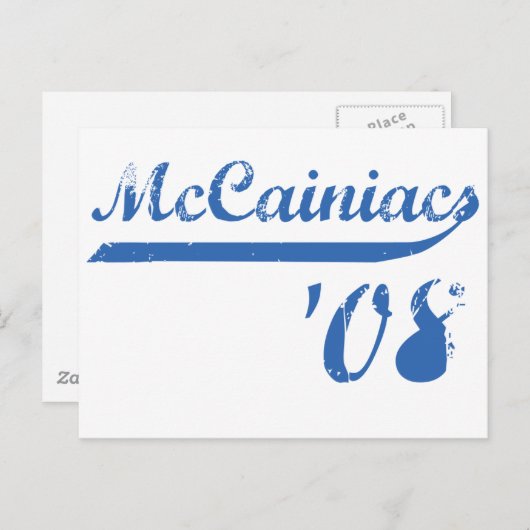 Carte postale McCainiacs'08 (Devant / Derrière)