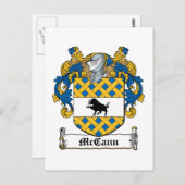 Carte Postale McCann Family Crest (Devant / Derrière)