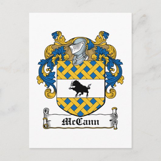Carte Postale McCann Family Crest (Devant)