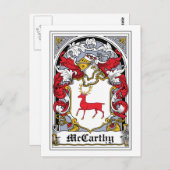 Carte Postale McCarthy Family Crest (Devant / Derrière)