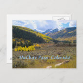 Carte Postale McClure Pass, Colorado (Devant / Derrière)