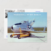 Carte postale McDonnell XF-85 Goblin (Devant / Derrière)