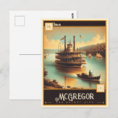 Carte Postale McGregor, Iowa | VINTAGE (Devant / Derrière)