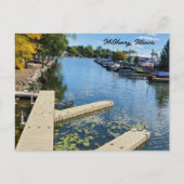 Carte Postale McHenry, Illinois Fox River Boatway (Devant)