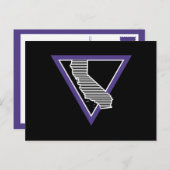 Carte Postale mcm rayé triangle californie (Devant / Derrière)