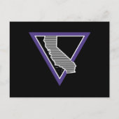 Carte Postale mcm rayé triangle californie (Devant)