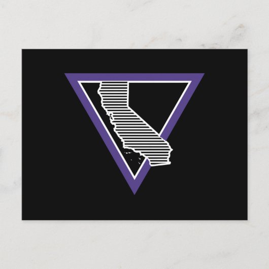 Carte Postale mcm rayé triangle californie (Devant)