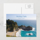 Carte Postale McWay Falls Big Sur California Produits (Devant / Derrière)