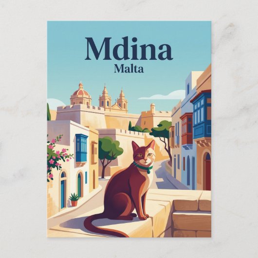 Carte Postale Mdina Malte (Devant)