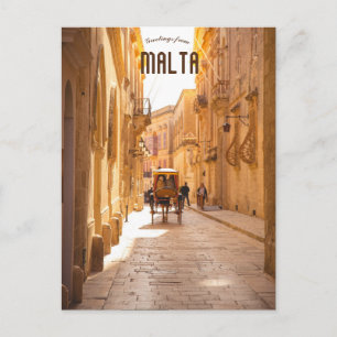 Carte Postale Mdina Malte