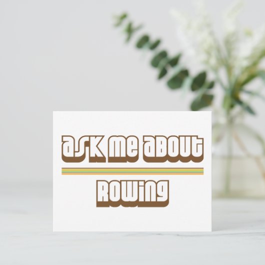 Carte Postale Me Demander À Propos De L'Aviron (Debout devant)