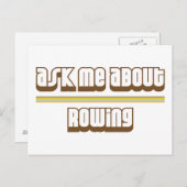 Carte Postale Me Demander À Propos De L'Aviron (Devant / Derrière)