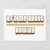 Carte Postale Me Demander À Propos De L'Aviron (Devant)