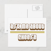 Carte Postale Me demander à propos du fromage (Devant / Derrière)