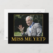Carte Postale Me Manque Encore ? George W. Bush (Devant / Derrière)