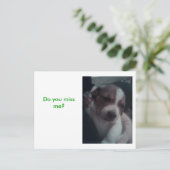 Carte Postale Me manquez-vous ? (Debout devant)