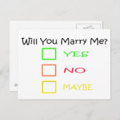 Carte Postale Me marierez-vous par Shirley Taylor (Devant / Derrière)