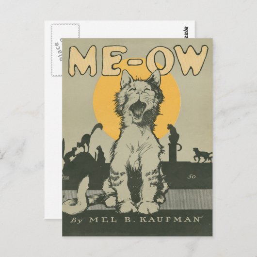 Carte Postale Me-ow (Devant / Derrière)