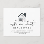 Carte Postale Me questionner sur le marketing immobilier (Devant)